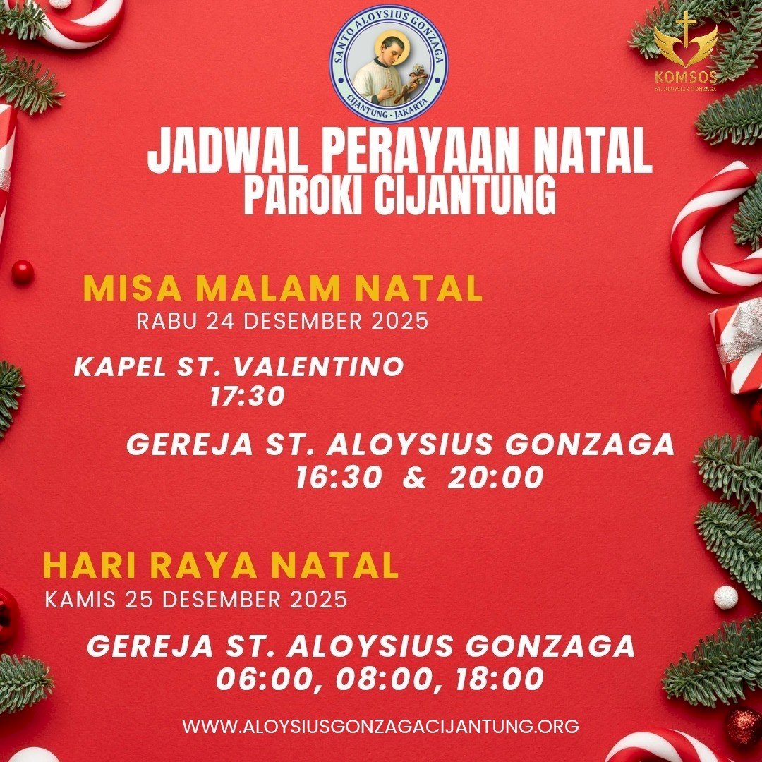 Jadwal Misa Natal 2025